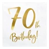 Servetter, happy birthday 70th 20 st