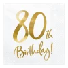Servetter, happy birthday 80th 20 st