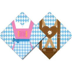 Servetter, oktoberfest Bayern Lightblue 20 st