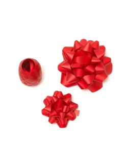 Set med presentrosetter och presentband, guld