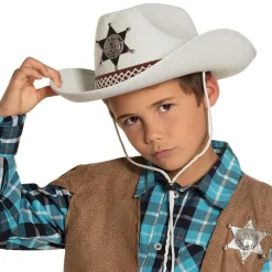 Sheriffhatt, barn vit