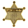 Sheriffstjärna, metall guld