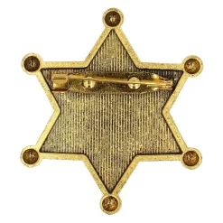 Sheriffstjärna, metall guld