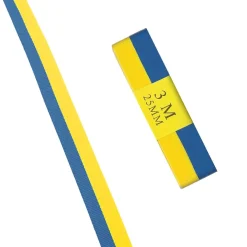 Sidenband, blå/gula 3mx25mm