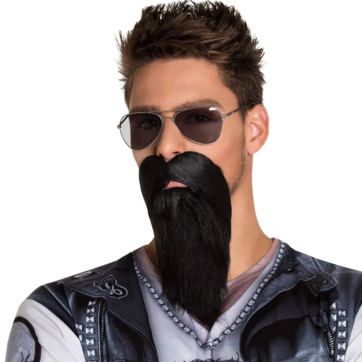 Skägg, biker