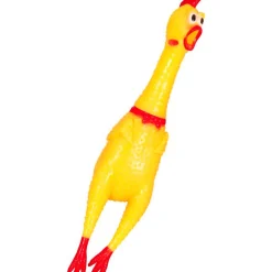 Skrikande gummikyckling, 38 cm