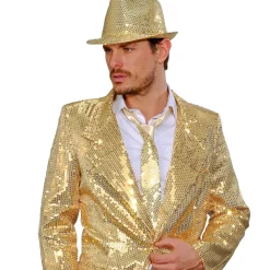 Slips, guld paljetter