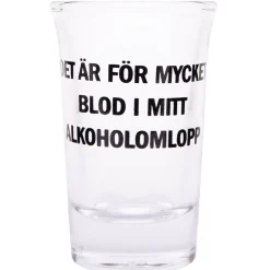 Snapsglas, det är för mycket blod i mitt alkoholomlopp