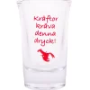 Snapsglas, kräftor kräver denna dryck