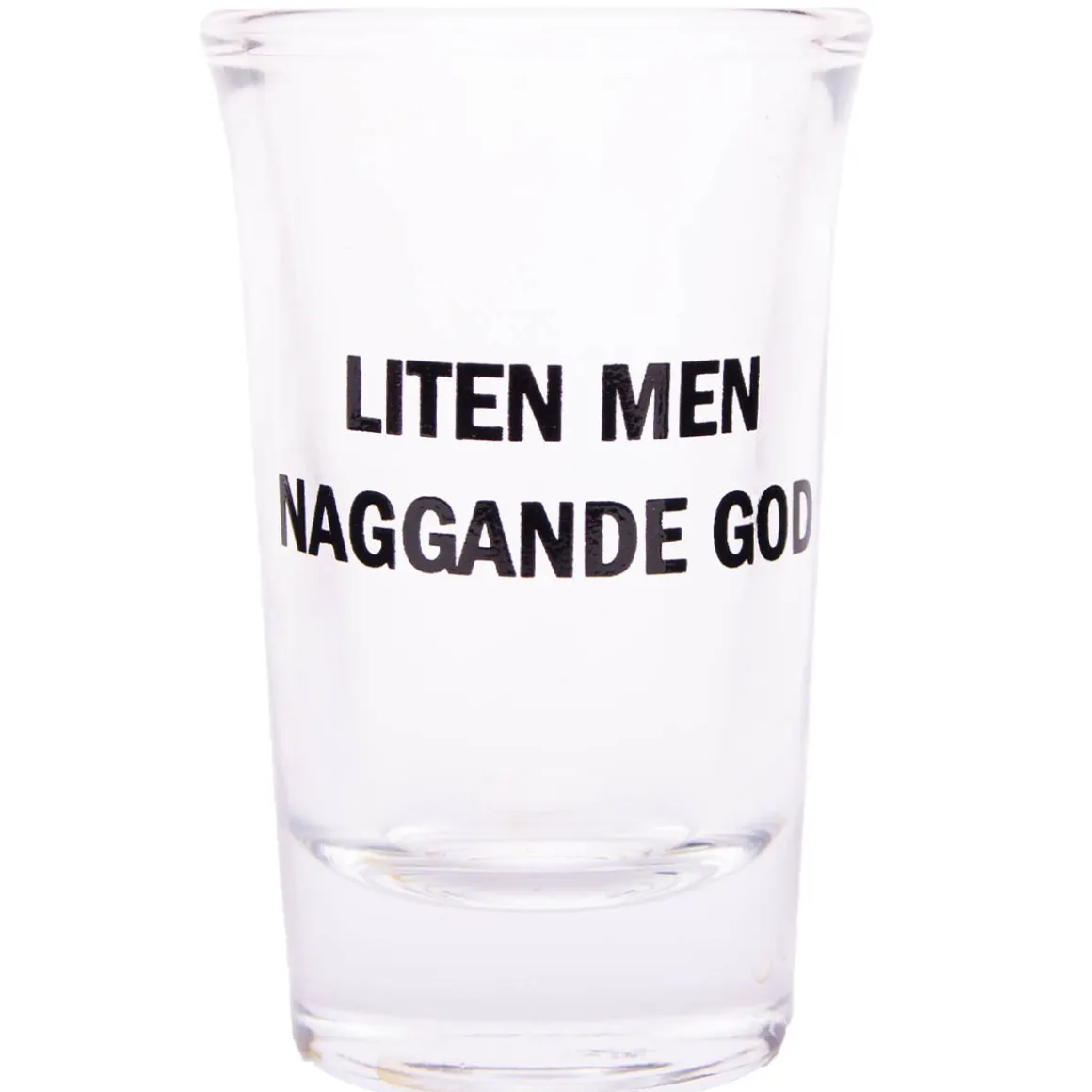 Snapsglas, liten men naggande god