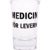 Snapsglas, medicin för levern