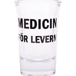 Snapsglas, medicin för levern