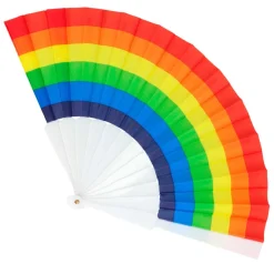 Solfjäder, regnbåge 23 cm