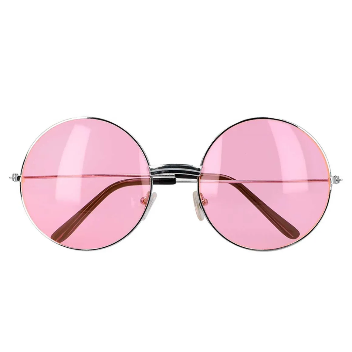 Solglasögon, runda rosa oversized