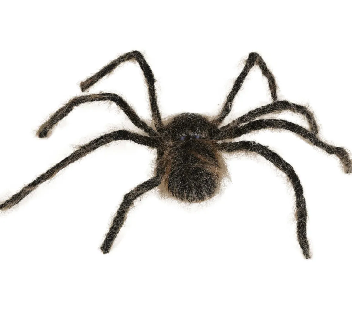 Spindel, hårig brun 75 cm