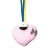 Studenthänge, hjärta rosa 9 cm