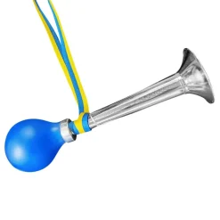 Studenttuta, blå/gul 21 cm