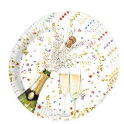 Tallrikar, champagne party 23 cm 8 st
