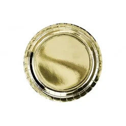 Tallrikar, guld 23 cm 6 st