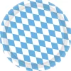 Tallrikar, oktoberfest Bayern Lightblue 8 st