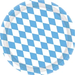 Tallrikar, oktoberfest Bayern Lightblue 8 st