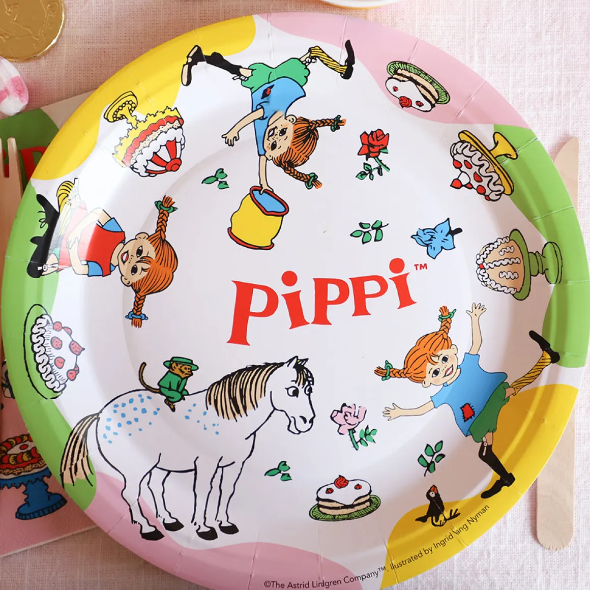 Tallrikar, Pippi Långstrump 23 cm 8 st