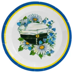 Tallrikar, studentmössa 8 st 23 cm
