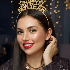 Tiara, happy new year guld