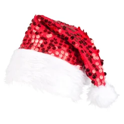 Tomteluva, glitter röd