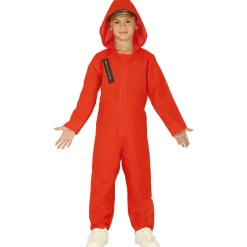 Tonårsdräkt, röd overall med huva 14-16 år (168 cm)