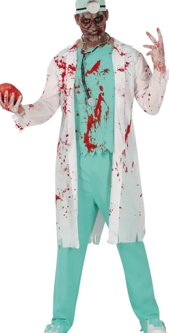 Tonårsdräkt, zombie doktor 14-16 år (168 cm)