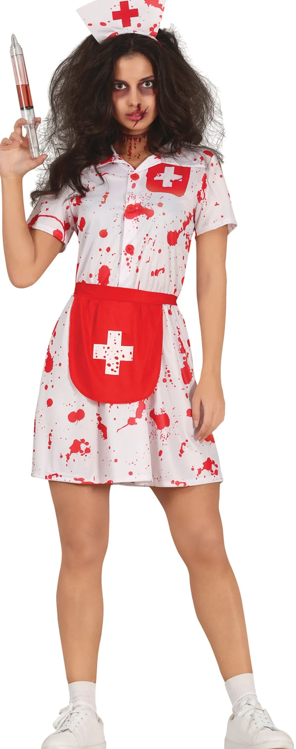 Tonårsdräkt, zombie sjuksköterska 14-16 år (168 cm)
