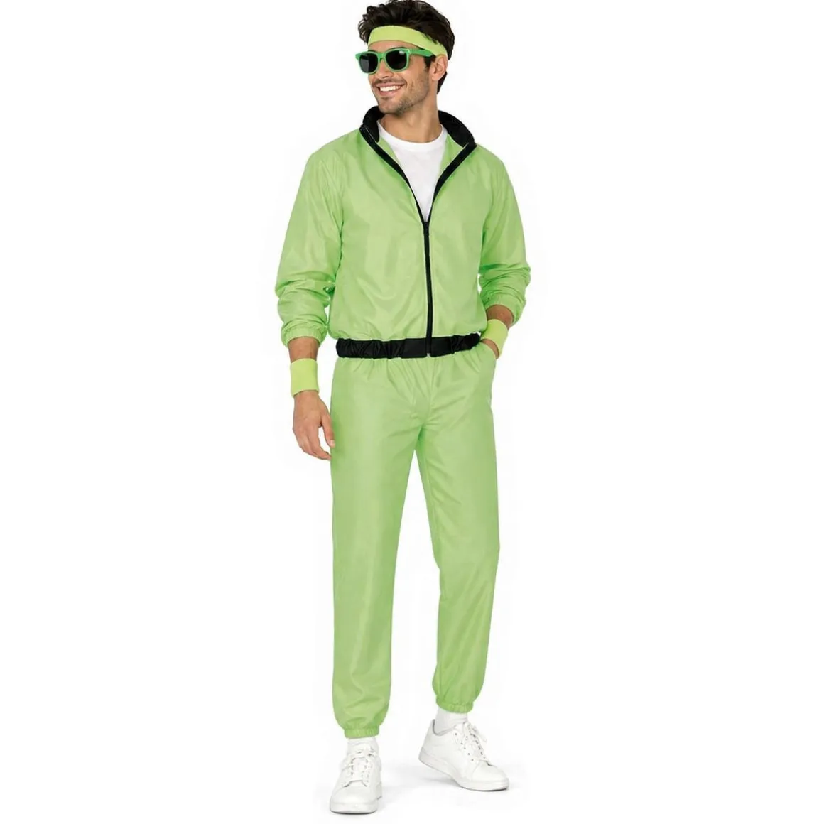 Träningsoverall, grön neon