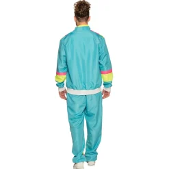 Träningsoverall, neon blå