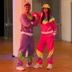 Träningsoverall, neon lila