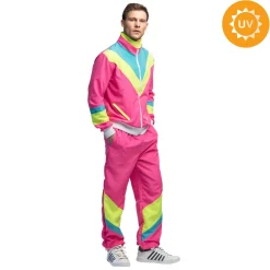 Träningsoverall, neon rosa