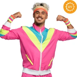 Träningsoverall, neon rosa