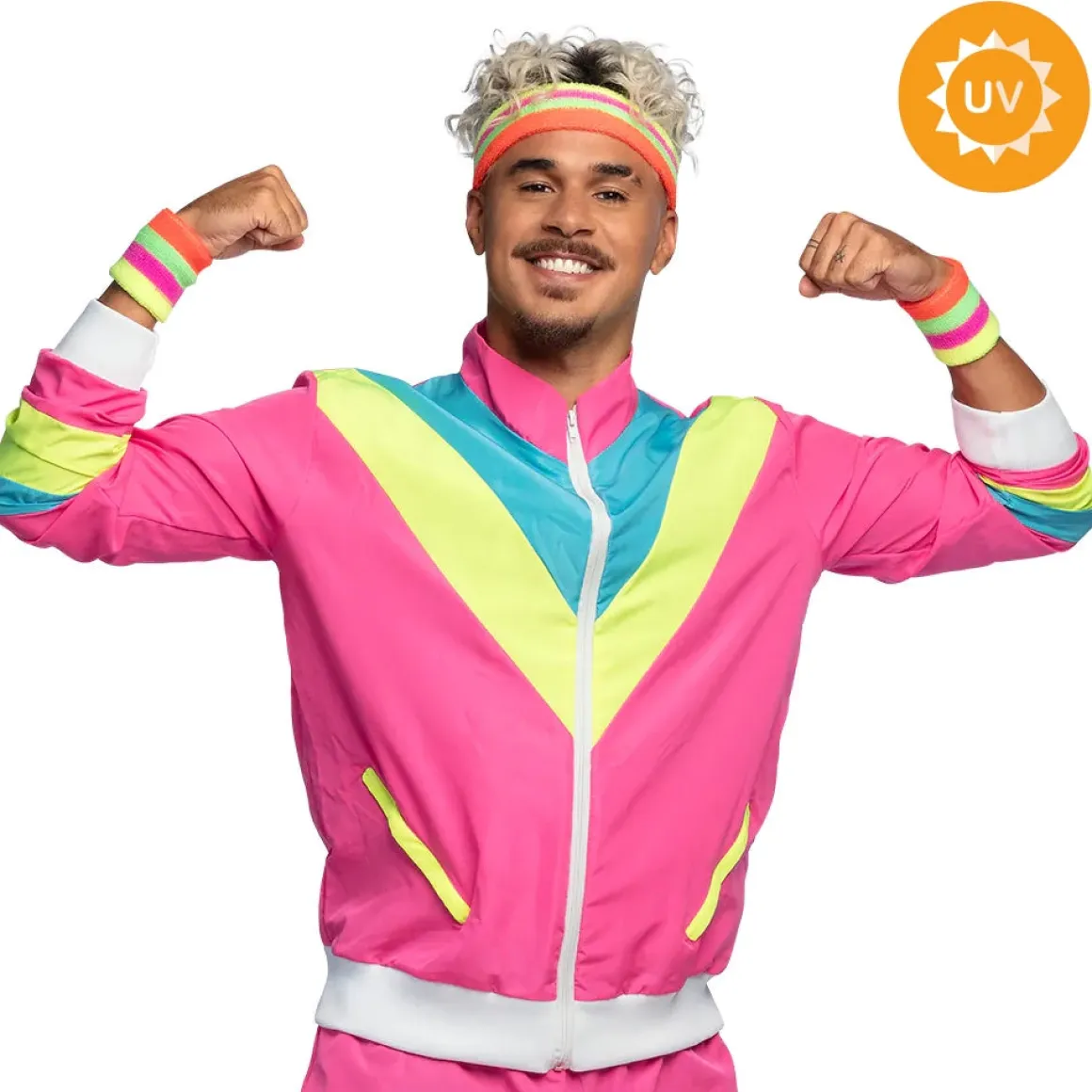 Träningsoverall, neon rosa