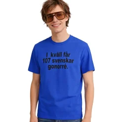 T-shirt, I kväll Får 107 Svenskar Gonorré