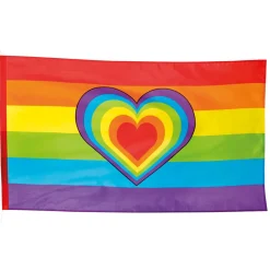 Tygflagga, regnbåge 90x150 cm