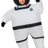 Uppblåsbar barndräkt, astronaut 7-9 år