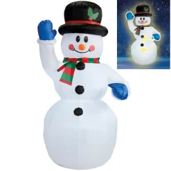 Uppblåsbar props, snögubbe 150 cm