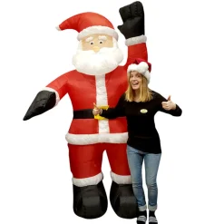 Uppblåsbar props, tomte 244 cm