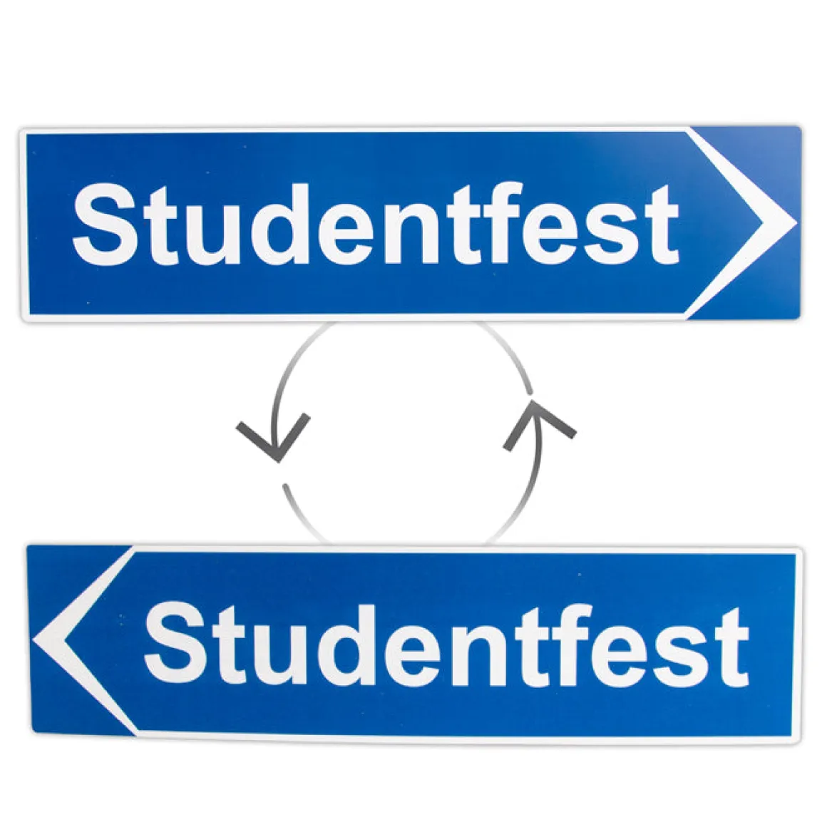 Vägskylt, Studentfest 40x10 cm
