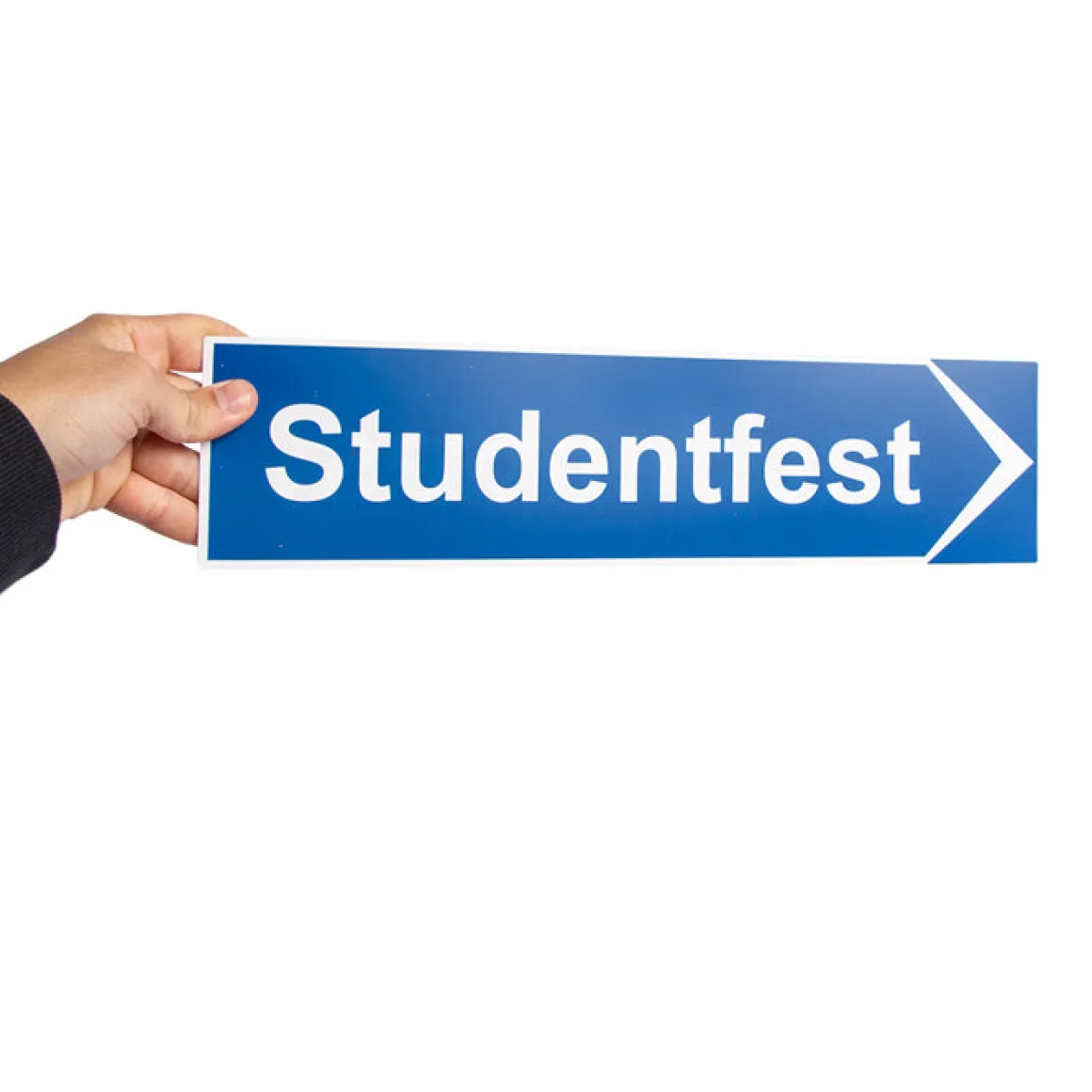 Vägskylt, Studentfest 40x10 cm