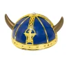 Vikingahjälm, blå/guld