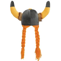 Vikingshjälm med hår