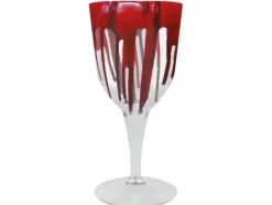 Vinglas i plast, blod 19 cm