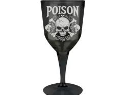 Vinglas i plast, poison 19 cm