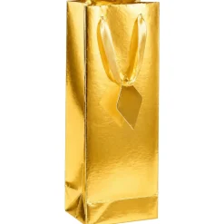 Vinpåse, guld 30,5x12,5x9 cm